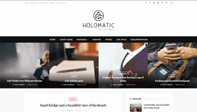 Holomatic Responsive Blogger Template