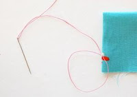 Making threaded chain button sewing tutorials