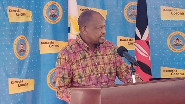 CS Health Mutahi Kagwe on daily COVID-19 briefings in Mombasa Photos