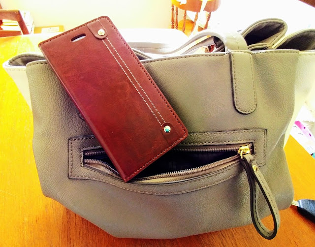 iPhone 6 cell phone wallet fits in purse easily #ad 