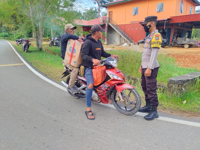 Laksanakan Program Presisi Kapolri, Polsek Daik Lingga Laksanakan Kegiatan Strong Point