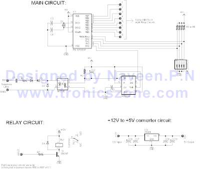 Remote Control using PIC16F84A Microcontroller