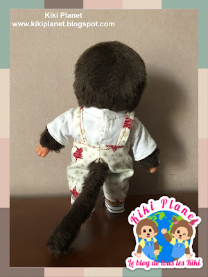 kiki monchhichi jumpsuit salopette handmade fait main couture sewing doll