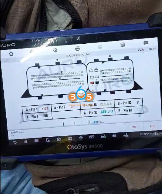 Autel IM608 Read BMW CAS3+ ISTAP 32-Digit ISN 11