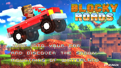 Blocky Roads เกมรถแข่งออฟโรดบนสมาร์ทโฟนสไตล์ Minecraft