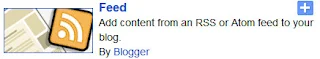 rss feed blogger widget