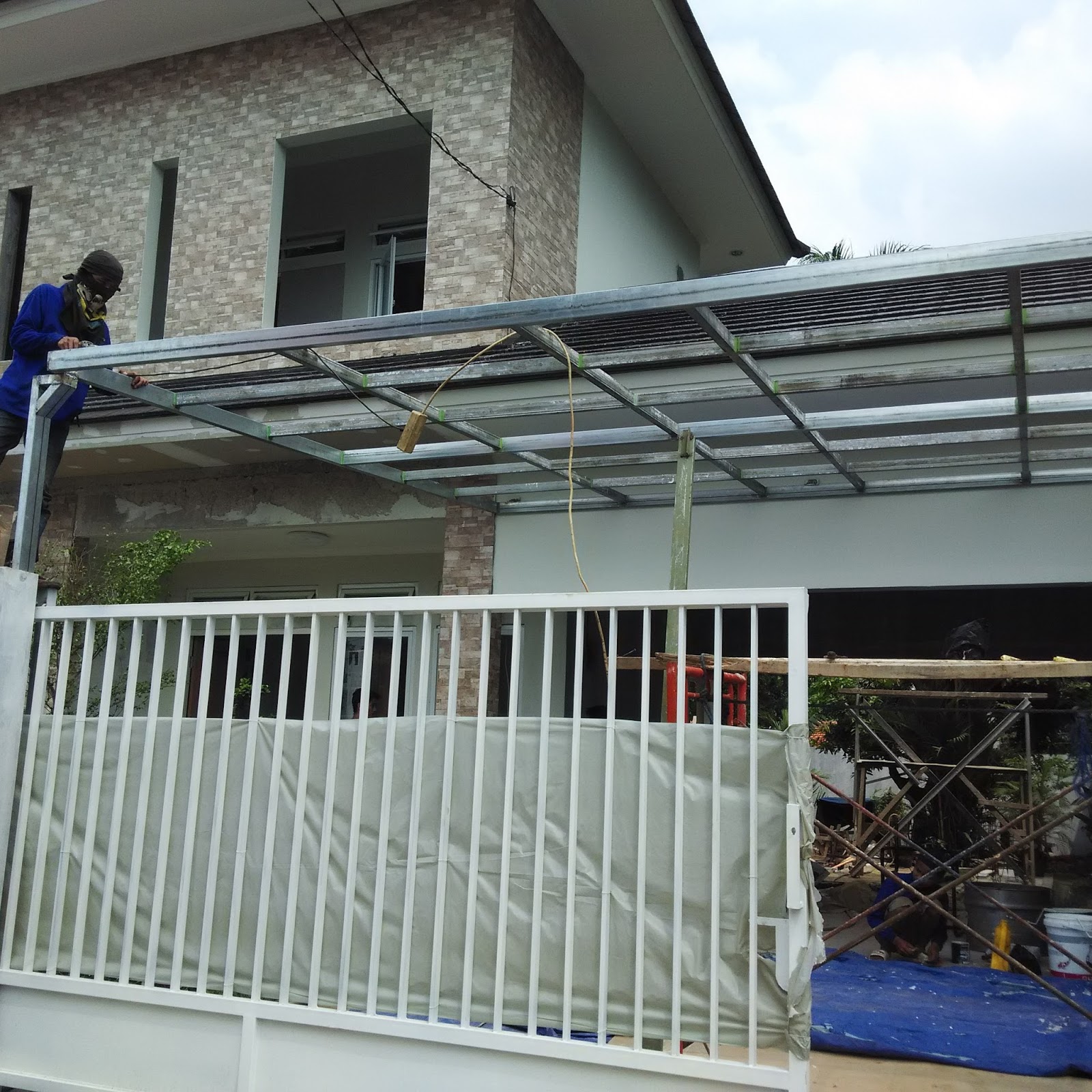 HARGA BAHAN DAN JASA CANOPY TERALIS JENDELA  RUMAH  PAGAR 