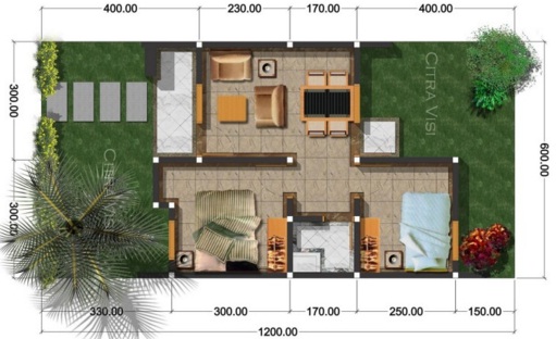 Minimalist Dream House Plan Type 36