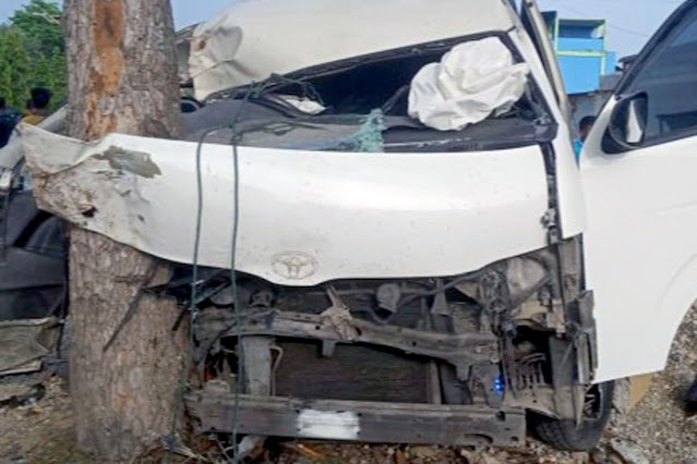 Kecelakaan HiAce di Kota Langsa, Sembilan Penumpang Terluka