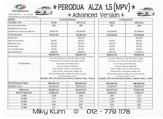 Miky@Perodua: PERODUA ALZA / MYVi / ViVA