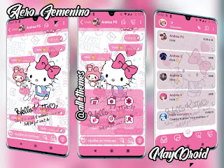 Hello Kitty Theme For YOWhatsApp & Fouad WhatsApp By May Droid