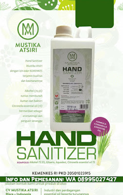 mustika atsiri,hand sanitizer, pembersih lantai, drema, sereh wangi,pembersih lantai sereh wangi, citronella essential oil,citronella  oil, essential oil,alkohol, gliserin, aquadest, WA 08995027427