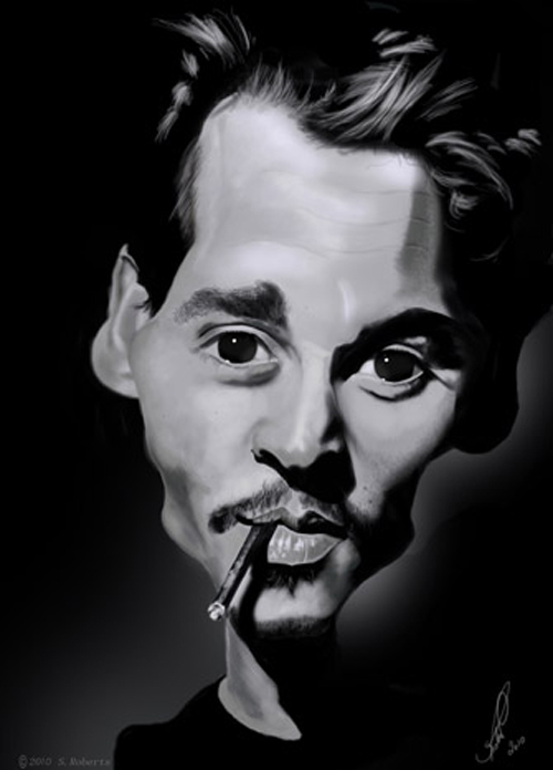 Johnny Depp Caricature