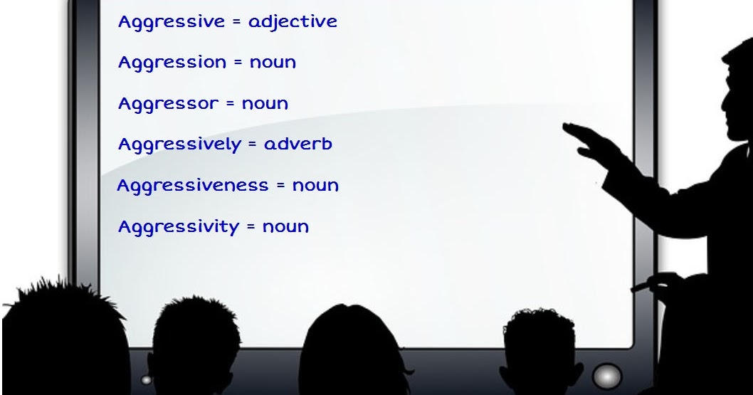 Bahasa Inggrisnya Agresif dan contoh  kalimatnya Contoh  