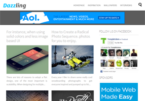 Dazzling Designer Blogger Template