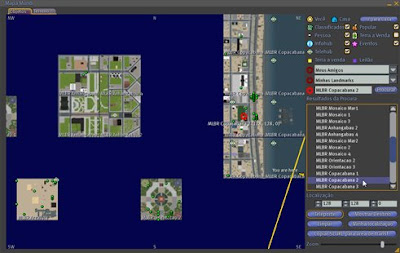 Ferramenta Mapa do cliente do Second Life