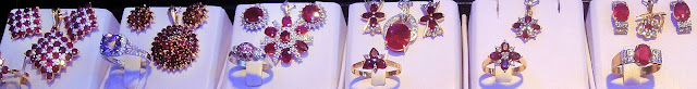 small ruby pendants and charms