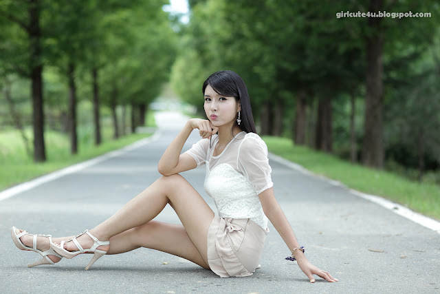 9 Cha Sun Hwa-Ruffle Mini Dress-very cute asian girl-girlcute4u.blogspot.com