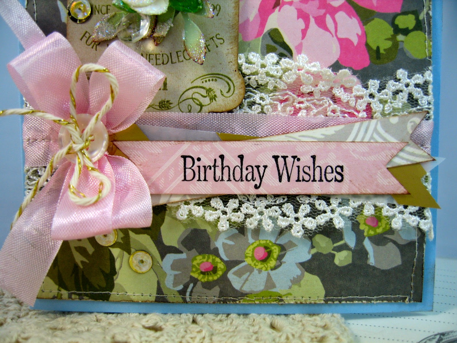 Designs by Sharon Elegant  Birthday  Wishes 