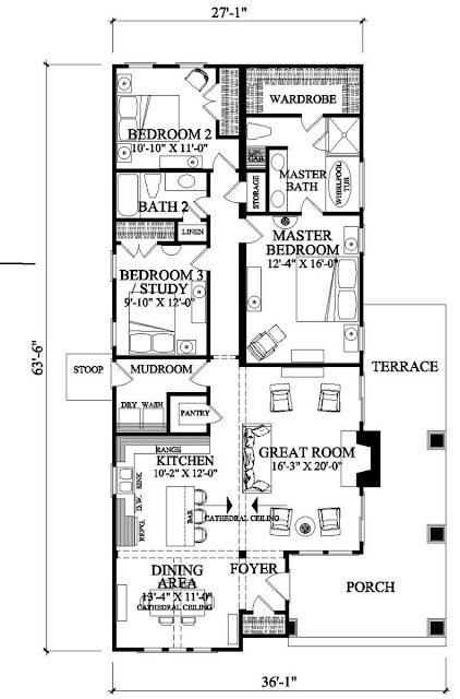 Craftsman style house plans for narrow lots