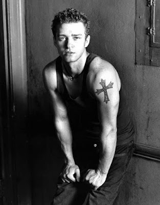 Justin Timberlake Cross Tattoos