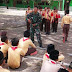 Koramil Kedungtuban Ajarkan PBB pada Pelajar SMP Kartayuda  