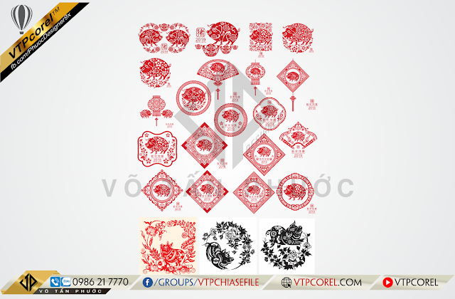 Share file vector Con Heo 2019 Pig