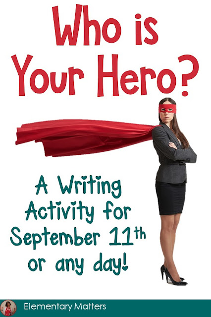 Celebrate Heroes: September 11th is a tough day to honor with little ones, but this discussion and writing prompt has been a success in my classroom. It includes a freebie!