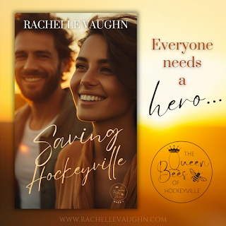 saving hockeyville by rachelle vaughn hockey romance books small town reads sports genre bad boy hero female chainsaw carver single parent tropes