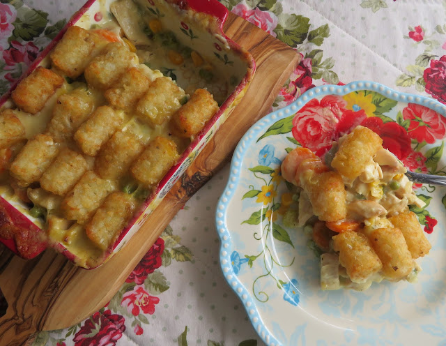 Tater Tot Chicken Pot Pie