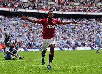 Luis Nani Manchester United v Manchester City Community Shield