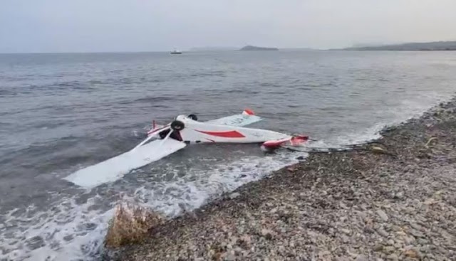 Ξεβράστηκε στην ακτή το μοιραίο αεροσκάφος που έπεσε στο Μάλεμε!