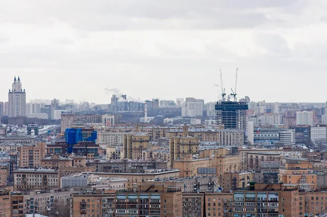 вид из бизнес-центра Lotte Plaza, Кутузовский проспект