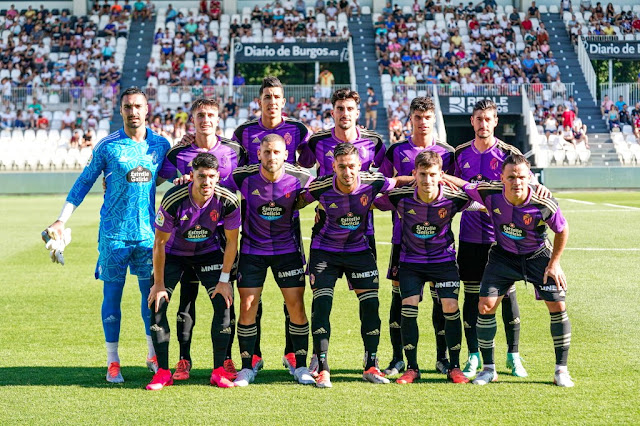 REAL VALLADOLID C. F. Temporada 2022-23. Sergio Asenjo, David Torres, El Yamiq, Kike Pérez, Iván Fresneda, Sergio Escudero. Waldo Rubio, Shom Weissman, Sergio León, Toni Villa y Roque Mesa. BURGOS C. F. 0 REAL VALLADOLID C. F. 0 Sábado 23/07/2022, 19:00 horas. Partido amistoso. Burgos, estadio El Plantío, 2.000 espectadores. GOLES: No hubo.