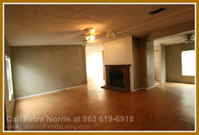 Enjoy the warmth of this wood burning fireplace in this home for sale in Kathleen FL.