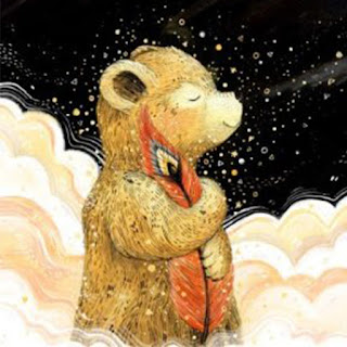 La plume magique livre pour enfant sur la confiance en soi, la quête d'identité pour ce petit ourson, de Sandra Dieckmann  Editions Flammarion Jeunesse