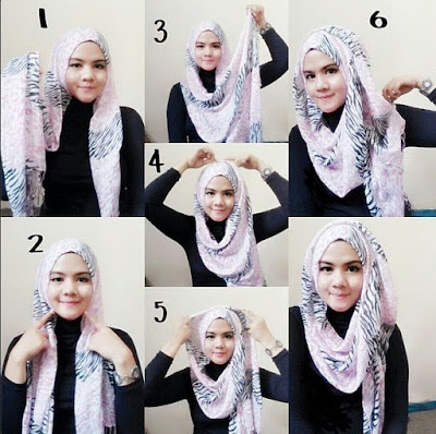 Cara Memakai Hijab SegitigaTerbaru