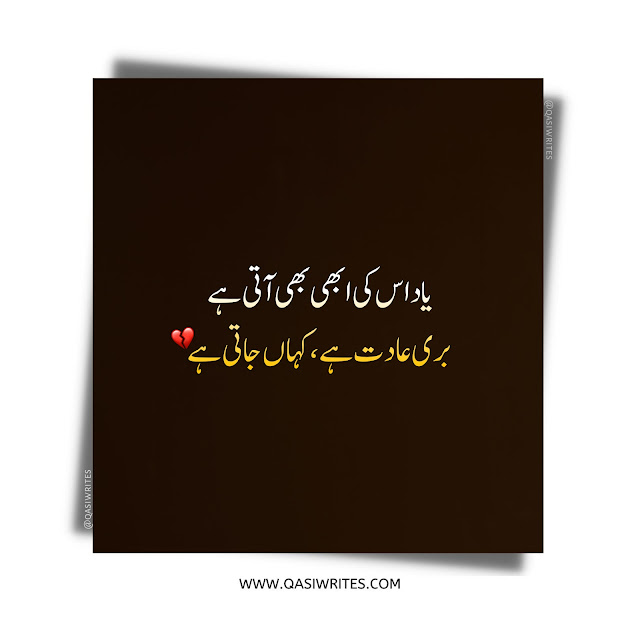 Best Sad Urdu Poetry in 2 Lines Copy Paste | Sad Love Poetry in Urdu - Qasiwrites