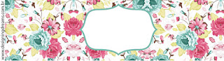 Quinceanera Special Shabby Chic Free Printable Labels.