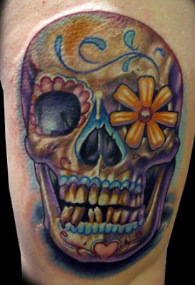 Sugar Skull Lady Tattoo