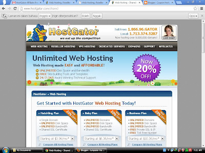 Kupon Terbaru Hostgator, Diskon 30 %