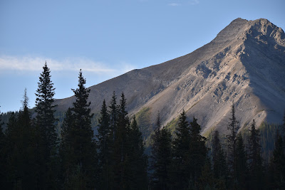 Great Trail view of Rocky Mountains Alberta Canada.