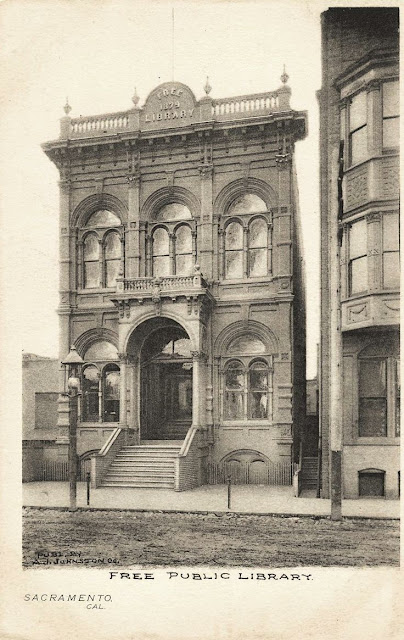 Vintage Photo of Sacramento Library
