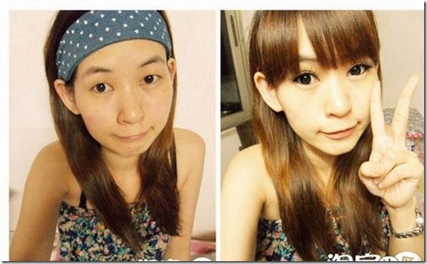 Transformação de garotas asiáticas depois de se maquiar (14)