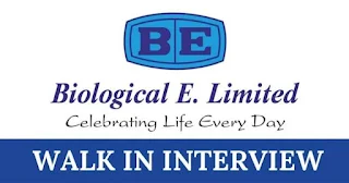 Biological E. Ltd: Walk-in-Interview for ITI, Diploma, and Pharmacy Graduates in Blending, Filling, Packing, and Labelling Roles
