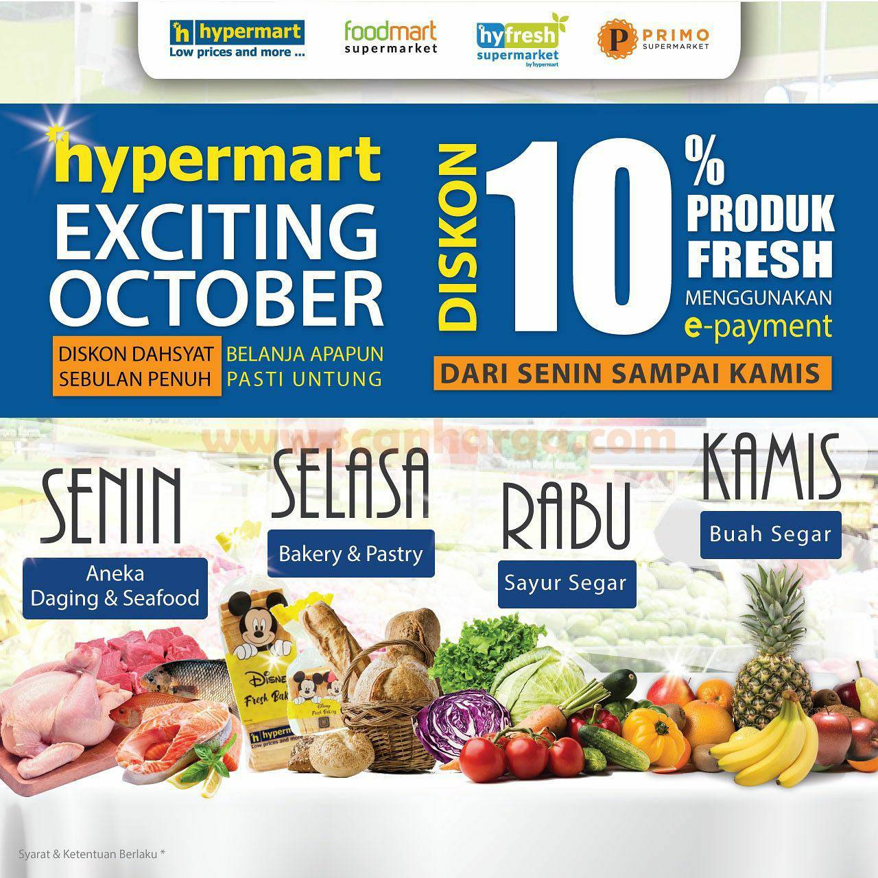 Promo Hypermart Exciting October Diskon Sebulan Penuh