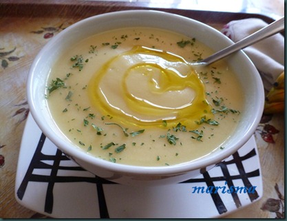 crema de calabacin,racion copia