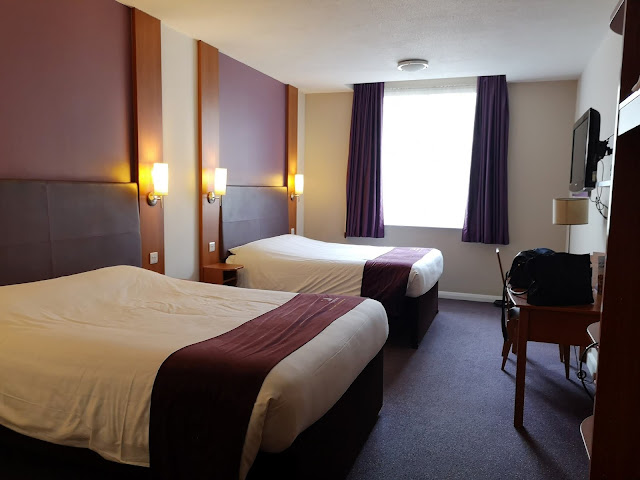 Twin room at the Premier Inn, County Hall