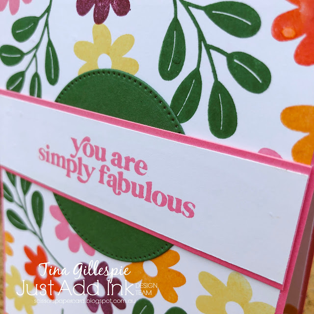 scissorspapercard, Stampin' Up!, Just Add Ink, Simply Fabulous, Stylish Shapes Dies