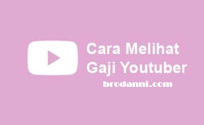 cara melihat gaji youtube kita